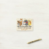 Post-it® Les chats sont comme des pommes chips (Sur un bureau)