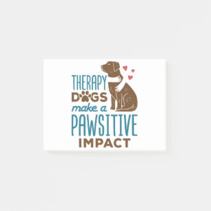 Post-it® Les chiens de thérapie font un impact négatif