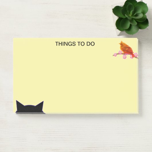 Post-it® Les choses à faire Bird & Cat (Bureau)