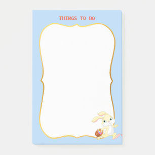 Post-it® Les choses à faire et lapin de Pâques