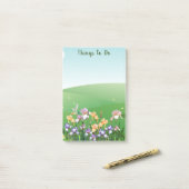 Post-it® Les choses à faire Irises Flower (Sur un bureau)