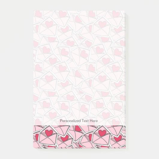 Post-it® Les coeurs de Valentine sur des enveloppes (Devant)