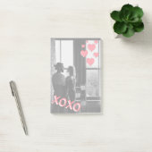 Post-it® Les Coeurs Roses Romantiques Photo XOXO (Bureau)