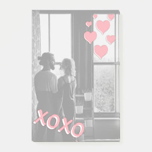 Post-it® Les Coeurs Roses Romantiques Photo XOXO