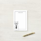 Post-it® Les couples | de chat ajoutent votre nom (Sur un bureau)