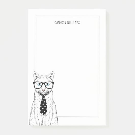 Post-it® Les couples | de chat ajoutent votre nom (Devant)