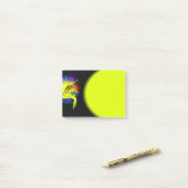 Post-it® Les dauphins sous le soleil avec la main (Sur un bureau)