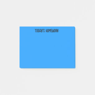 Post-it® Les devoirs d'aujourd'hui   Bleu clair