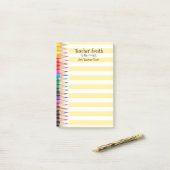 Post-it® Les enseignants nomment les crayons les plus froid (Sur un bureau)