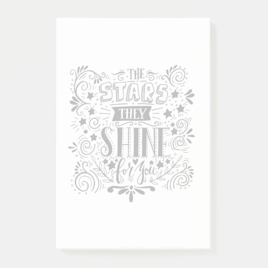 Post-it® Les Étoiles Qu'Ils Brillent Pour Vous (Devant)