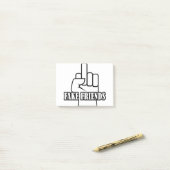 Post-it® Les faux amis de Middle Finger (Sur un bureau)