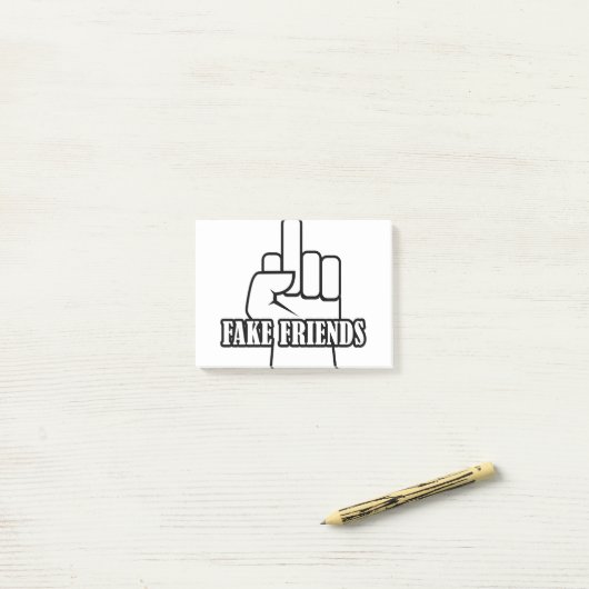 Post-it® Les faux amis de Middle Finger (Sur un bureau)