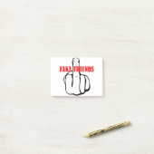 Post-it® Les faux amis de Middle Finger (Sur un bureau)