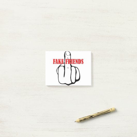 Post-it® Les faux amis de Middle Finger (Sur un bureau)