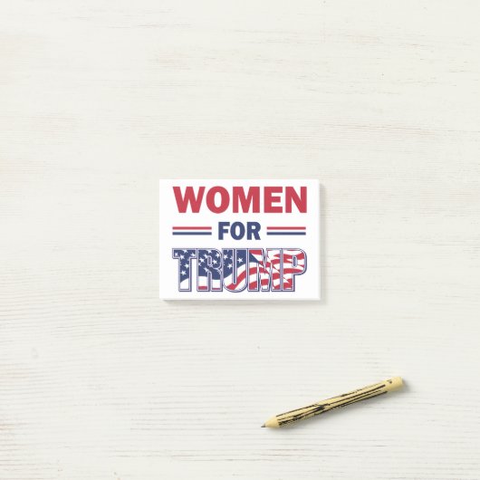 Post-it® Les femmes pour Trump (Sur un bureau)