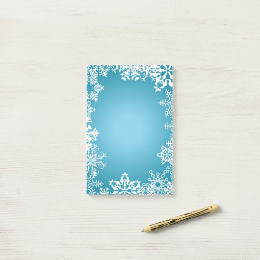 Post-it® Les Flacons De Neige (Sur un bureau)