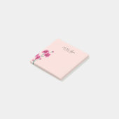 Post-it® Les fleurs de cerisier roses chics florales (Incliné)