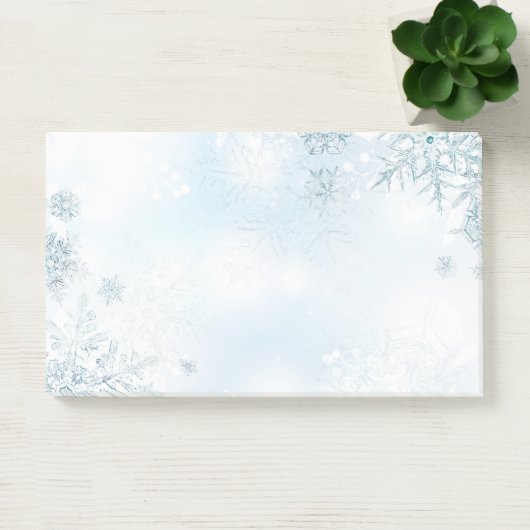 Post-it® Les flocons de neige de vacances Publier les notes (Bureau)