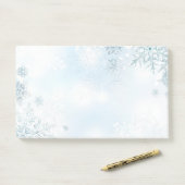 Post-it® Les flocons de neige de vacances Publier les notes (Sur un bureau)