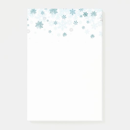 Post-it® Les flocons de neige de vacances Publier les notes (Devant)