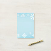 Post-it® Les flocons de neige post-notes-vacances (Sur un bureau)