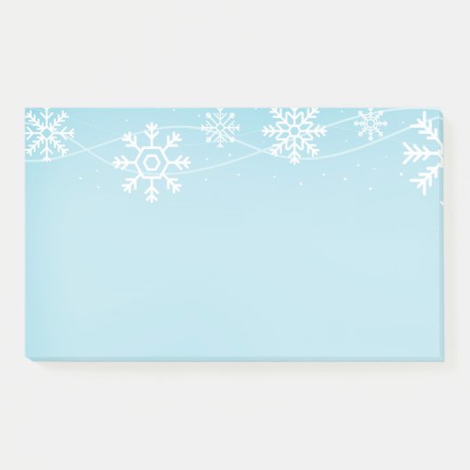 Post-it® Les flocons de neige post-notes-vacances (Devant)