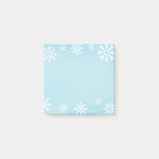 Post-it® Les flocons de neige post-notes-vacances (Devant)