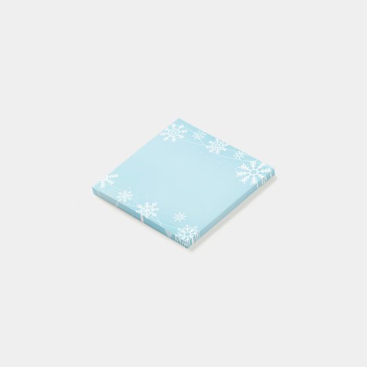 Post-it® Les flocons de neige post-notes-vacances (Incliné)