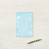 Post-it® Les flocons de neige post-notes-vacances (Sur un bureau)