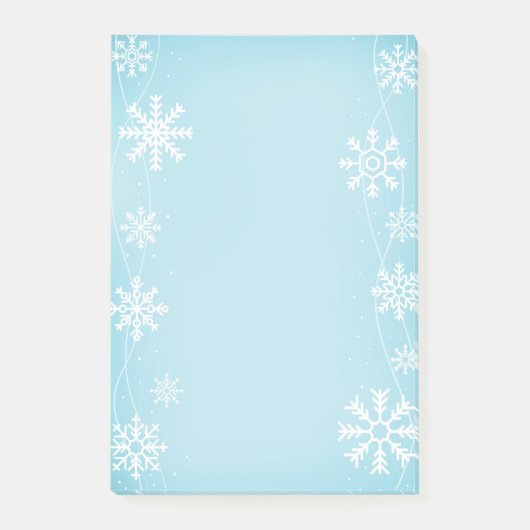 Post-it® Les flocons de neige post-notes-vacances (Devant)