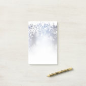 Post-it® Les flocons de neige post-notes-vacances (Sur un bureau)