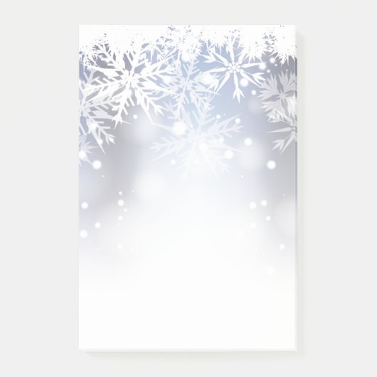 Post-it® Les flocons de neige post-notes-vacances (Devant)