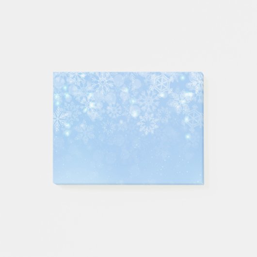 Post-it® Les flocons de neige post-notes-vacances (Devant)