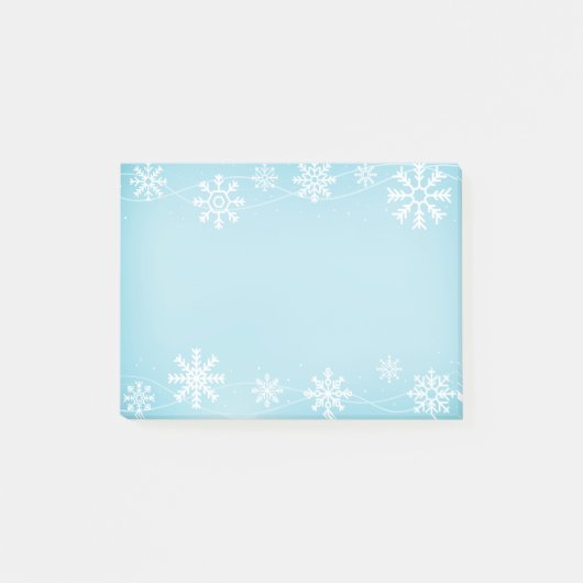 Post-it® Les flocons de neige post-notes-vacances (Devant)