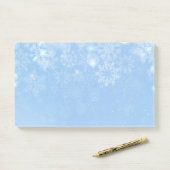 Post-it® Les flocons de neige post-notes-vacances (Sur un bureau)