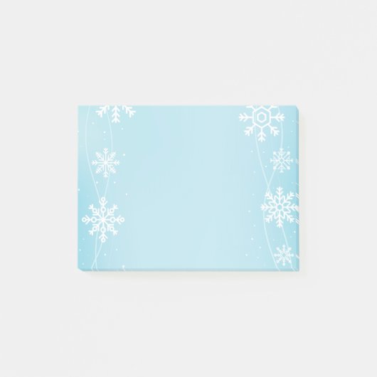 Post-it® Les flocons de neige post-notes-vacances (Devant)