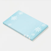 Post-it® Les flocons de neige post-notes-vacances (Incliné)
