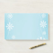 Post-it® Les flocons de neige post-notes-vacances (Sur un bureau)