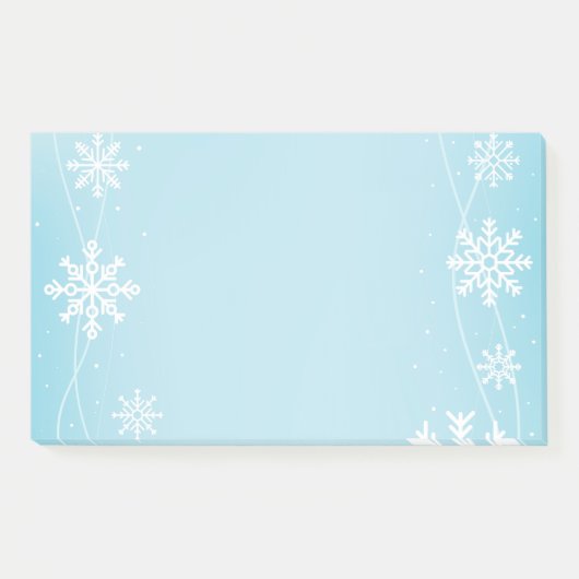 Post-it® Les flocons de neige post-notes-vacances (Devant)