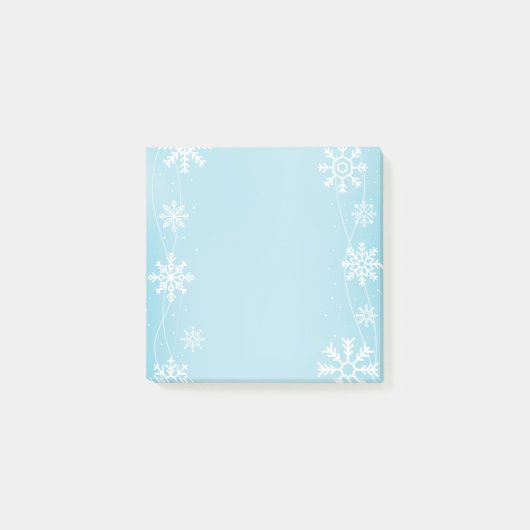 Post-it® Les flocons de neige post-notes-vacances (Devant)
