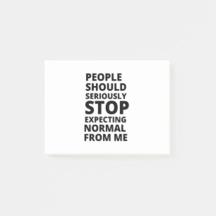 Post-it® Les gens devraient sérieusement cesser de s'attend