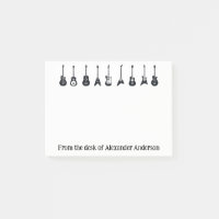 Les guitares noires et blanches personnalisent les