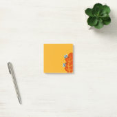 Post-it® Les insectes mignons mangent la feuille d'automne (Bureau)