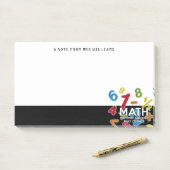 Post-it® Les Maths Le Seul Sujet Qui Compte (Sur un bureau)