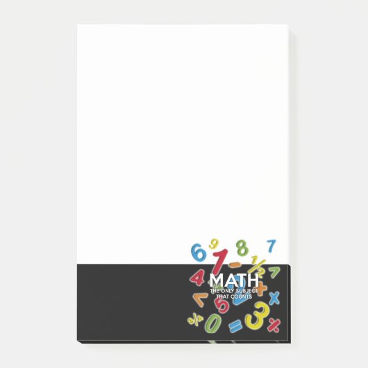 Post-it® Les Maths Le Seul Sujet Qui Compte Les Citations A (Devant)