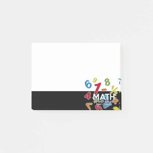 Post-it® Les Maths Le Seul Sujet Qui Compte Les Citations A (Devant)