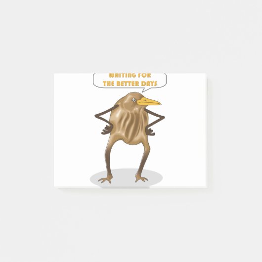 Post-it® Les Meilleurs Jours Attendent Les Oiseaux Qui Cher (Devant)