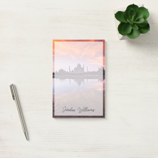Post-it® Les monuments | Coucher de soleil de Taj Mahal (Bureau)