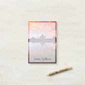 Post-it® Les monuments | Coucher de soleil de Taj Mahal (Sur un bureau)