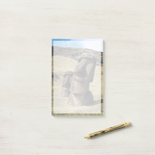 Post-it® Les monuments | Île de Pâques, Chili (Sur un bureau)